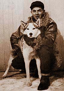 Joe Booth with Siberian Husky Burka of Seppala